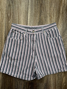 Stripe denim shorts (W29)