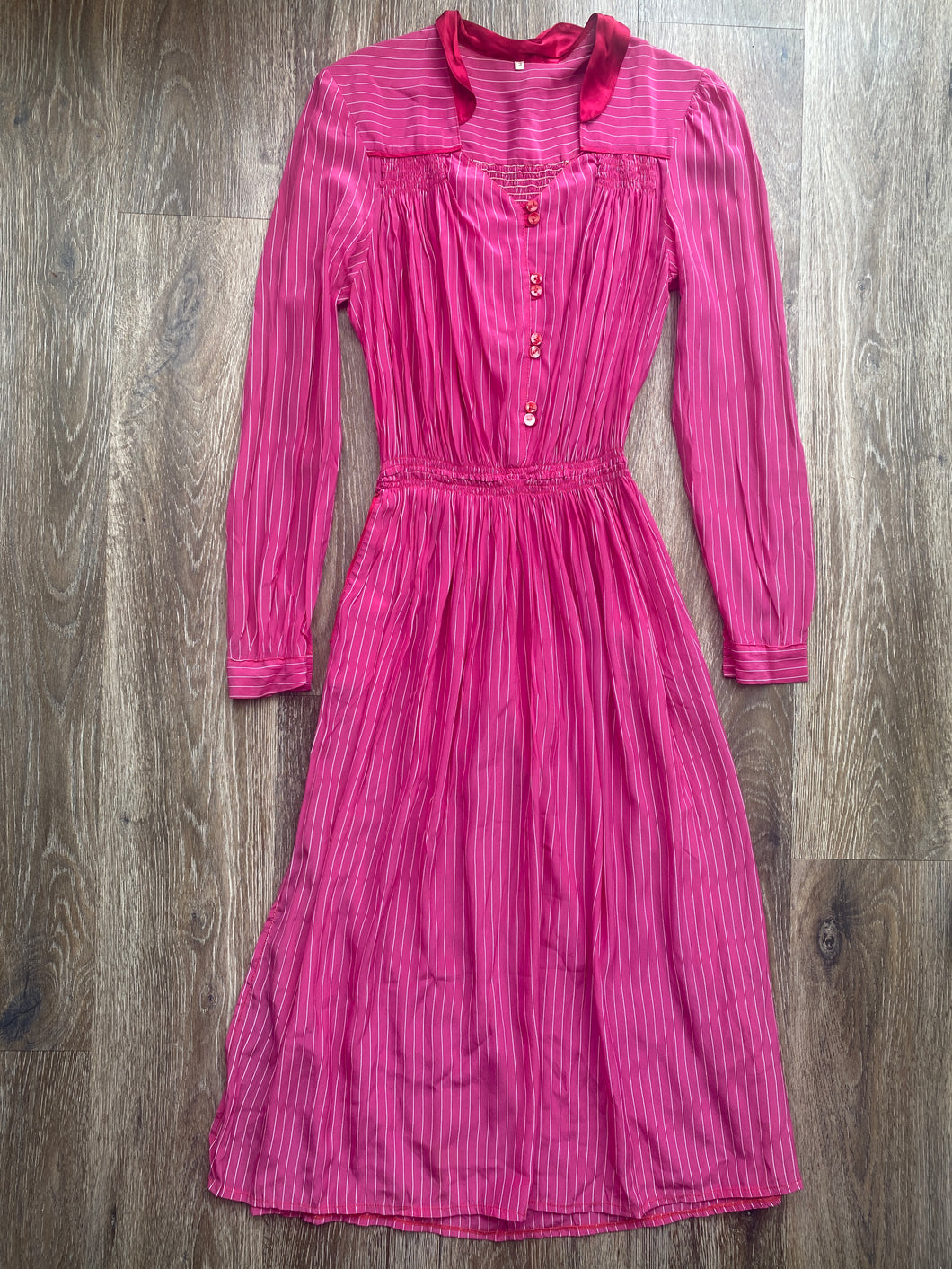 Pink stripe dress (size M/L)