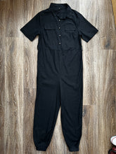 Load image into Gallery viewer, Black linen jumpsuit