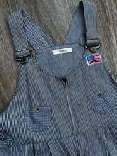 Load image into Gallery viewer, Stripe dungarees (size M)