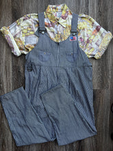 Load image into Gallery viewer, Stripe dungarees (size M)