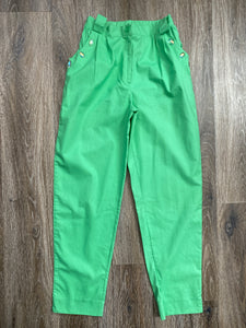 High waisted green pants (W24)