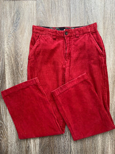 Wide leg red cords (size 8)