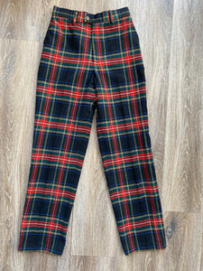 Wool tartan pants (W25)