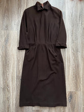 Load image into Gallery viewer, Brown wool dress (size 8)