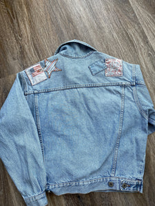 Patch denim jacket