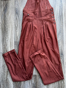 Brown dungarees (size 8)