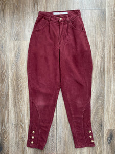 Burgundy pants (W24)