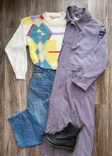 Load image into Gallery viewer, Vintage Purple trench (size 16)