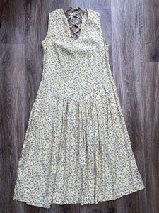 Yellow ditsy dress (size 14)