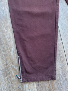 Autumnal brown jeans (Size 16/18 W35)