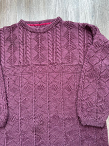 Oversized purple jumper