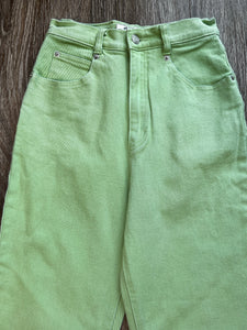 Lime green jeans (W24)