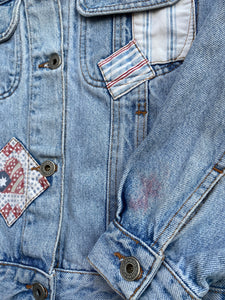 Patch denim jacket