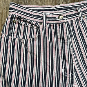 Stripe denim shorts (W29)