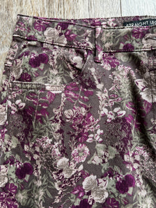 Floral jeans  (size 12)