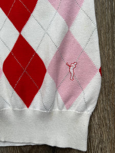 Pink GOLFINO check vest