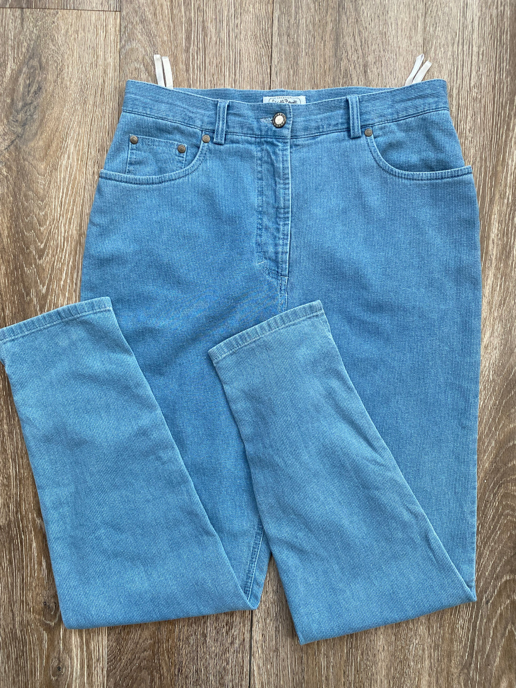 Soft blue cord pants (size 12)