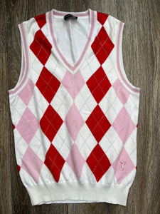 Pink GOLFINO check vest