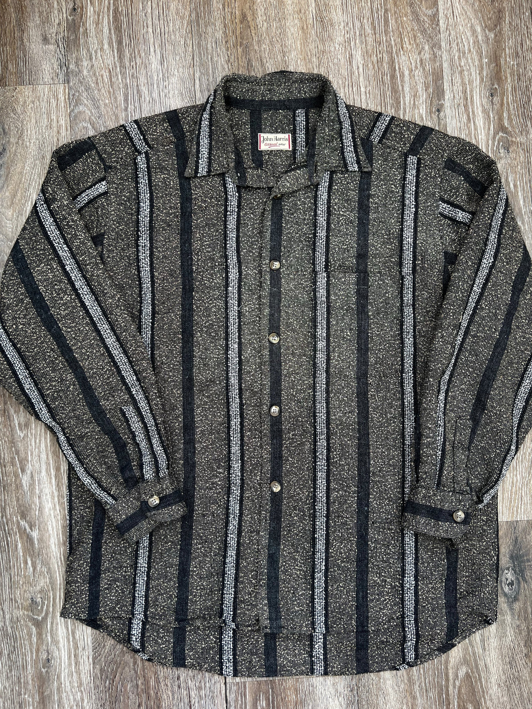 Cotton stripe overshirt