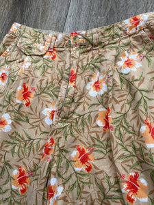 High waisted floral shorts (size 12)