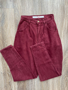 Burgundy pants (W24)