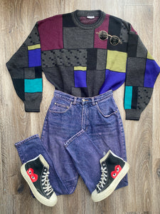 Colour block jumper