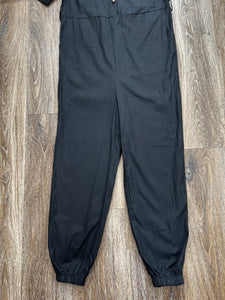 Black linen jumpsuit