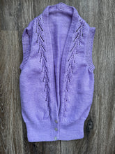 Load image into Gallery viewer, Handmade lilac knit vest