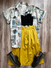 Load image into Gallery viewer, High waisted mustard skirt  (W24)