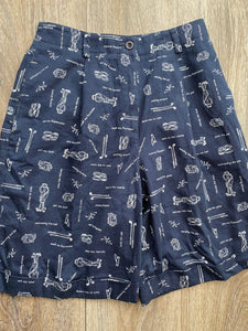 Navy golf shorts (size 8)