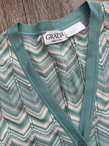 Teal Grazia cardigan